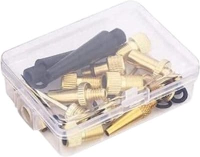 TLVX Ventiel adapter set met opbergdoosje 14 stuks / Balnaalden / Ventiel Adapters Elektrische Fiets / Step / Fatbike / E-Scooter / Auto / Auto Band / Voetbal / Fietsband / Oppompen / Compressor / Voet Pomp verloopstuk / Luchtbed / Universeel