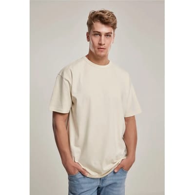 Urban Classics - Organic Basic Heren T-shirt - S - Creme
