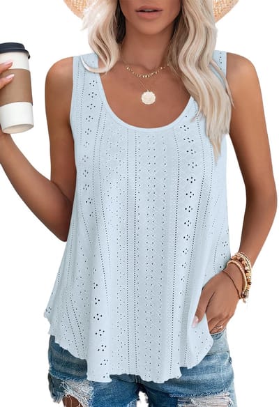 Dailygoods- Tanktop Dames - Mouwloos - Zomermode - Casual - Lichtgewicht - Rekbaar - Zachte Stof - Zomertop