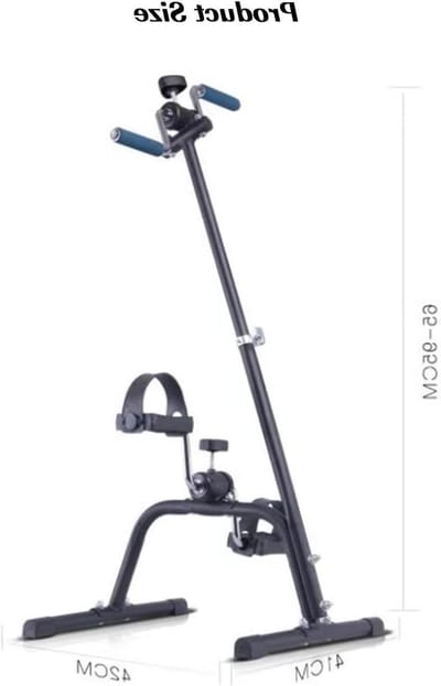 Mini Hometrainer - Fiets Trainer - Armen Benen Trainen - Verstelbare Weerstand - 42x41x65-95cm - Zwart
