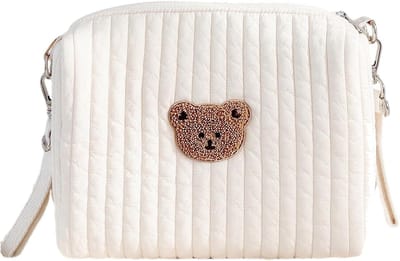 Vouwbare Luier Tas met Beren Ontwerp voor Babyflesjes, Schoonmaakdoekjes en Speelgoed