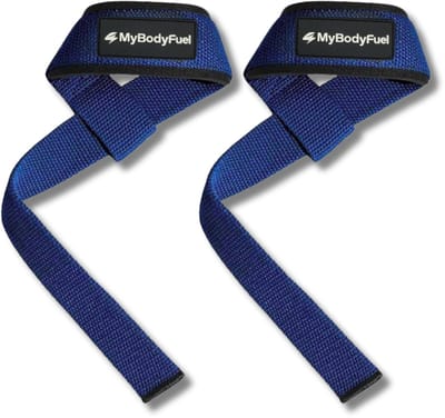 MyBodyFuel - Lifting Straps - Lifting Grips - wrist wraps - Lift Straps voor Fitness & Krachttraining - 2 Stuks - Blauw