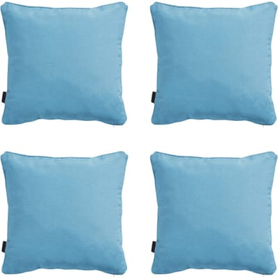 Madison - Sierkussen Panama aqua - Ca. 45x45 cm - Set van 4