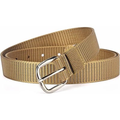 Dames Riem Canvas Naalddoorn Gesp Dunne Tailleband Outdoor Sport Casual Werkbroek Jeans Riem Bergbeklimmen Riem Kinderriem 105cm beige