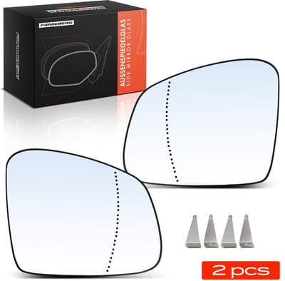 Frankberg 2x Spiegelglas Buitenspiegel Voor voor Renault