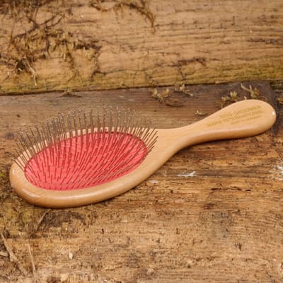Mars Coat-King Professionele Verzorgingsborstel voor Huisdieren – Roestvrij & Houten Handvat – 23x7 cm
