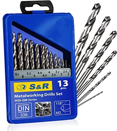 Metaalboorset 13-delig – Hoogwaardige HSS-M2 Boren voor Diverse Materialen