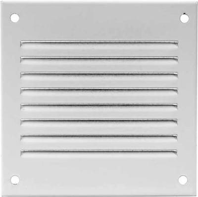Metalen rooster 100x100mm wit - MR1010
