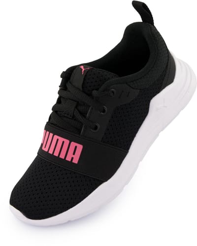 Kinderschoenen Puma Jr Wired Textiel Hardloopschoen Zwart - 30