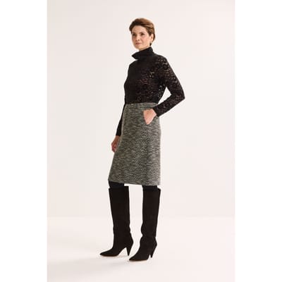 Rokje In Jersey Tweed