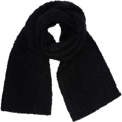 EsQualo Scarf Boucle Knit Black Maat: OS | Sjaals Outlet | Dames | Zwart