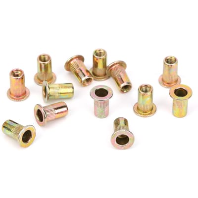 200 Stuks Zinkkleurige Plating M3 Klinkmoer Bevestiger Draadinzetmoeren Kit Hardware Beslag