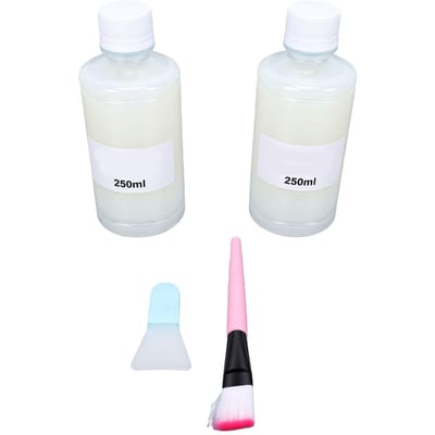 2 Pièces Vernis Argile 250ml Empêche la Fissuration Rayure Usure Haute Brillance Séchage à l'Air Vernis Argile pour Plâtre Métal Pré-Enduit Bois