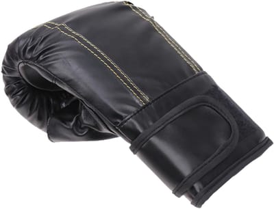 Bokshandschoenen Volwassenen - Vechtsport Handschoenen - Training en Sparren - Verstelbare Klittenbandsluiting - 23 x 13 x 9 cm - Zwart