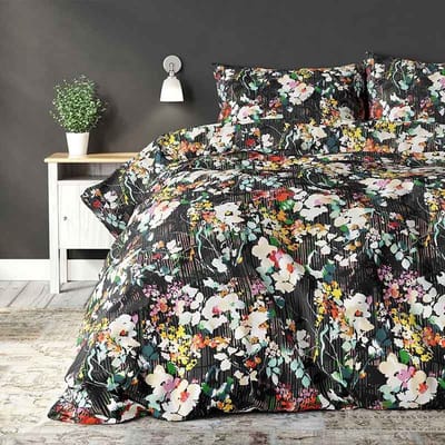 Jolisa2 1-persoons dekbedovertrekset 140x220cm zwart