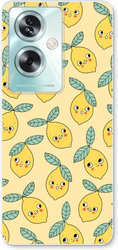 Case Company® - Hoesje geschikt voor Oppo A79 hoesje - Citroenen - Soft Cover Telefoonhoesje - Bescherming aan alle Kanten en Schermrand