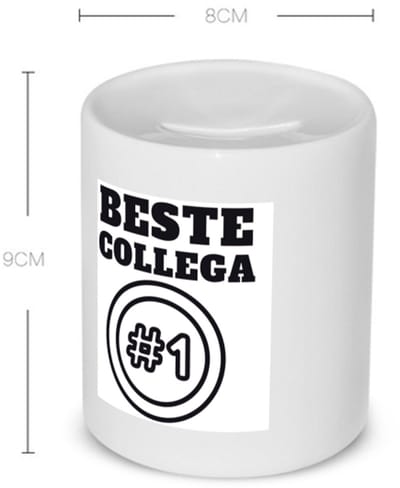 Akyol - beste collega Spaarpot - Beste collega - teamgenoot - cadeau - 350 ML inhoud