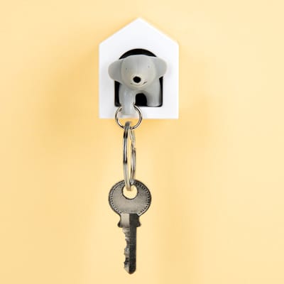 Qualy Elephant Sleutelhanger - Grijs