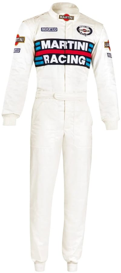 Sparco Martini Racing Racepak Competition R567 Martini Racing Overall - Zwart — Wit — 48
