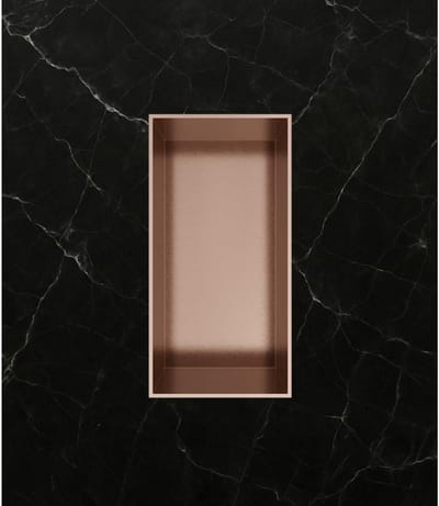 Hotbath &More BOX015F inbouwnis 30x15x10cm zonder frame geborsteld koper PVD