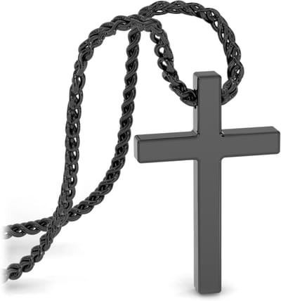 SERASAR Roestvrijstalen Herenketting [Lord] - Zwart 50cm - Stalen Kraag