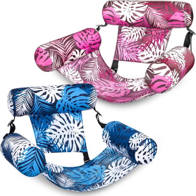 Opblaasbare Zwembadstoelen voor Volwassenen – Zware Drijvende Loungers voor Feest, Zomer, Strand & Meer – 2 Stuks