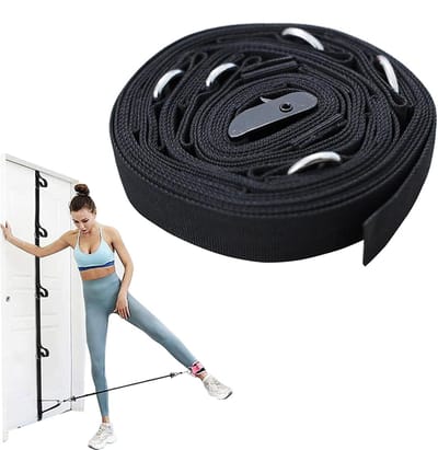 Deur Anker Set - Trainingsaccessoire - Kracht Training - 5 Roestvrijstalen D-ringen - 22 x 19.7 x 7 cm - Zwart