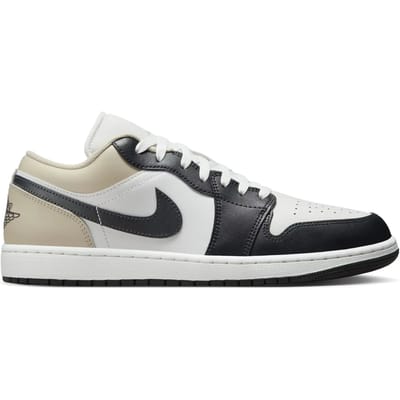 Air Jordan 1 Low Black Toe Rattan Heren Sneakers Wit Summit-White Off-Noir 553558-153 42