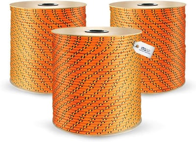Gevlochten Touw - Lijn Reepsnoer - Vastzetten Buiten - Geurloos Polypropyleen - 10mm 60 Meter - Oranje