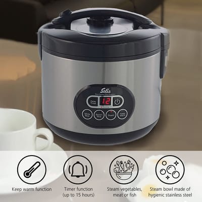 Rice Cooker and Steam Cooker,Easy, fast and healthy cooking,A Healthier Way to Cooking Rice
