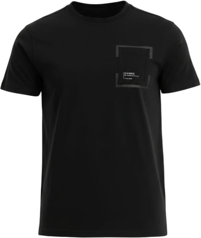 OMBRE T-shirt - Regular Fit - Katoen - Korte Mouw Zwart S