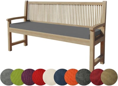 Bankkussen - Zitkussen Rugkussen - Buiten Zitten - Afneembare Hoes - 150x40x5cm - Grijs