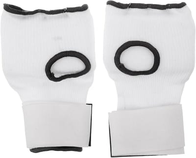 Bokshandschoenen Gel Voering - Binnenhandschoenen Vechtsport - Training Bescherming - Ergonomische Gel Structuur - 17x11x2.5cm - Wit