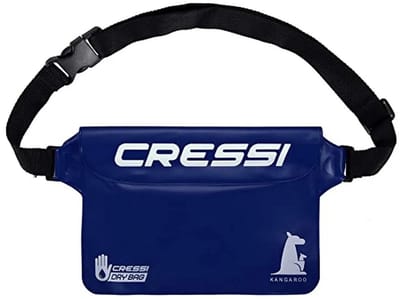 Cressi Kangaroo Dry Pvc Fanny Pack Uitrustingstas Blauw