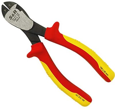 VDE Kracht Zijsnijders 180mm - Geïsoleerd tot 1000V, 60CrV Staal, HRC 58-65, Ergonomisch Ontwerp