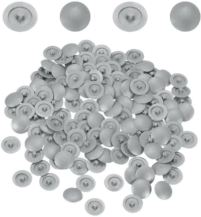 Dailygoods- Schroefdopjes 108 stuks - 12 mm plastic - Snap-in ontwerp - Decoratieve dop - Bescherming tegen vocht en stof - Hoogwaardig kunststof - Schroefdeksels