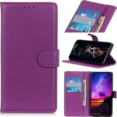 LuxeBass Hoesje geschikt voor Oppo Find X5 - Boekhoesje - Paars - Portemonneehoesje gsm hoesje - telefoonhoes - telefoonhoesjes