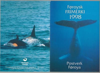 POSTZEGELS MAP FARÖER 1998