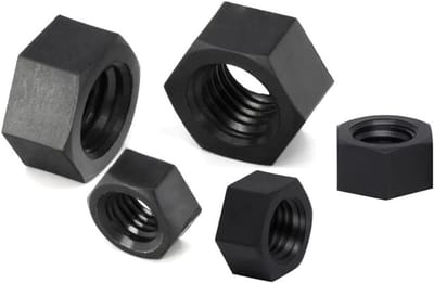 Zwarte Nylon Hexagon Moeren M16 - 10 Stuks - Duurzaam, Lichtgewicht en Corrosiebestendig