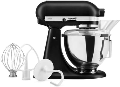 Kitchenaid Artisan 5KSM95PSEBM - Keukenmachine - 4,3L - Mat Zwart - 3 Menghaken