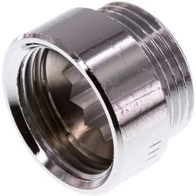 G 1'' F/M Verchroomd Messing Verlengstuk DIN 3523 - 15 mm