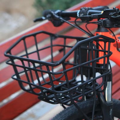 Fietsmand - Bagagedrager mand - Woon-werkverkeer - Lichtgewicht aluminium - 35 cm - Zwart