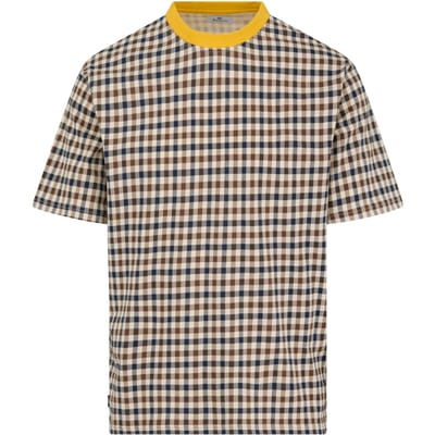 Aquascutum Active Iconic Check Beige T-shirt