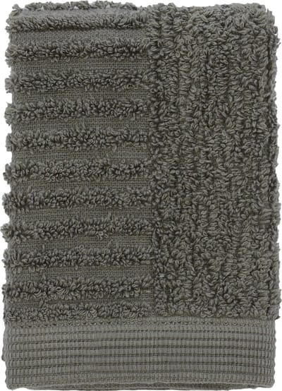 Zone Denmark Classic Washandjes - 30 x 30 - Gezichtsdoekjes Hotelkwaliteit - Hoge Absorptie - 100% katoen - 600 g/m2 - Olive Green (groen)