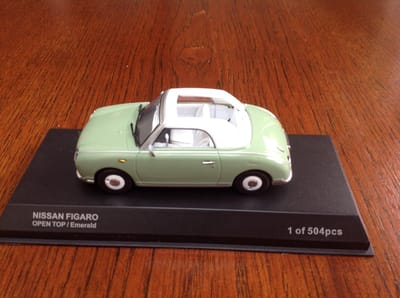 Kyosho Nissan Figaro - Modelauto 1:43 - Emerald green