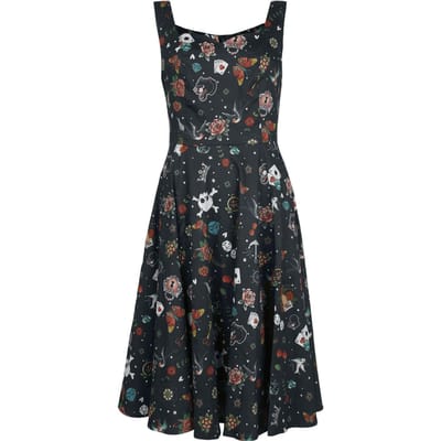 Rock Rebel by EMP - Rock Midi-jurk - Free Spirit Kleid - M tot XL - voor Vrouwen - zwart