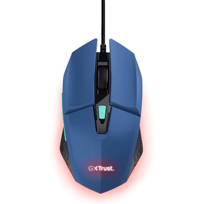 Trust GXT 109B Felox - Gaming Muis - Bedraad - 6400 DPI - RGB Verlichting - Blauw