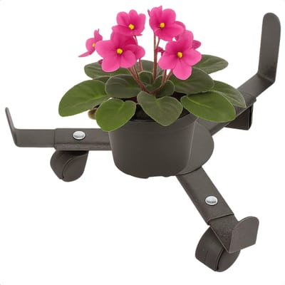 Lomera Plantentrolley Verstelbaar - Metalen Onderstel - Kunststof Wieltjes - Plantenroller - Plantentrolley Op Wieltjes - Draagkracht - Bloempotten Verplaatsen - Plantenonderzetter - Verstelbare Houder - Max - Verrijdbare Houder