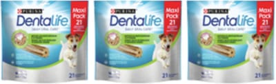 3x Purina Dentalife Daily Oral Care Small Loyalty Pack - Hondensnacks - 345g