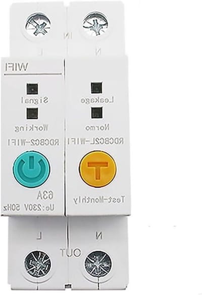 Energieverbruiksmeter - Stroommeter Wifi - Energie Verbruik Meten - Real-time Inzicht - 2P Module - Wit